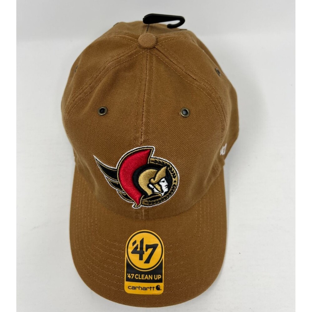 Ottawa Senators Carhartt '47 Brand NHL Clean Up Adjustable Brown Hat - Picture 4 of 7